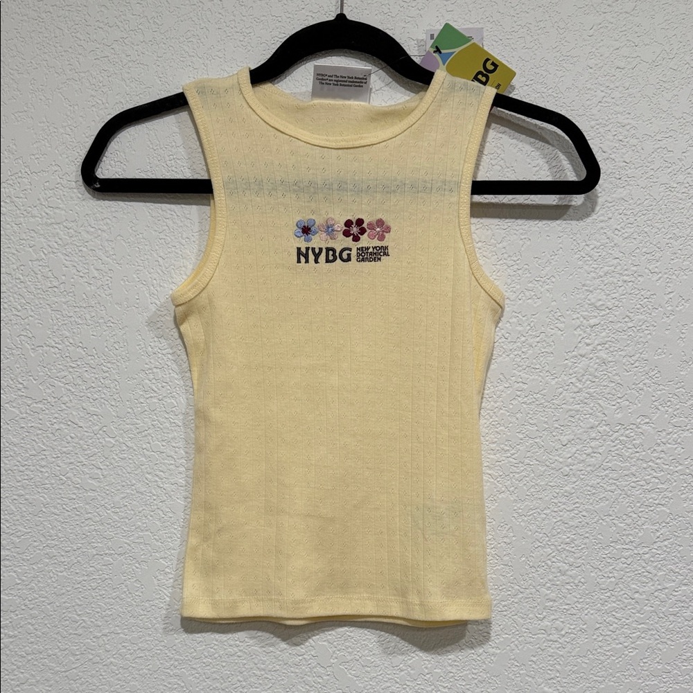 New York Botanical Garden Graphic Tank size 2XS Summer Top Vintage Boho